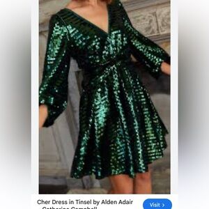 Alden Adair Emerald Sequin Formal Dress